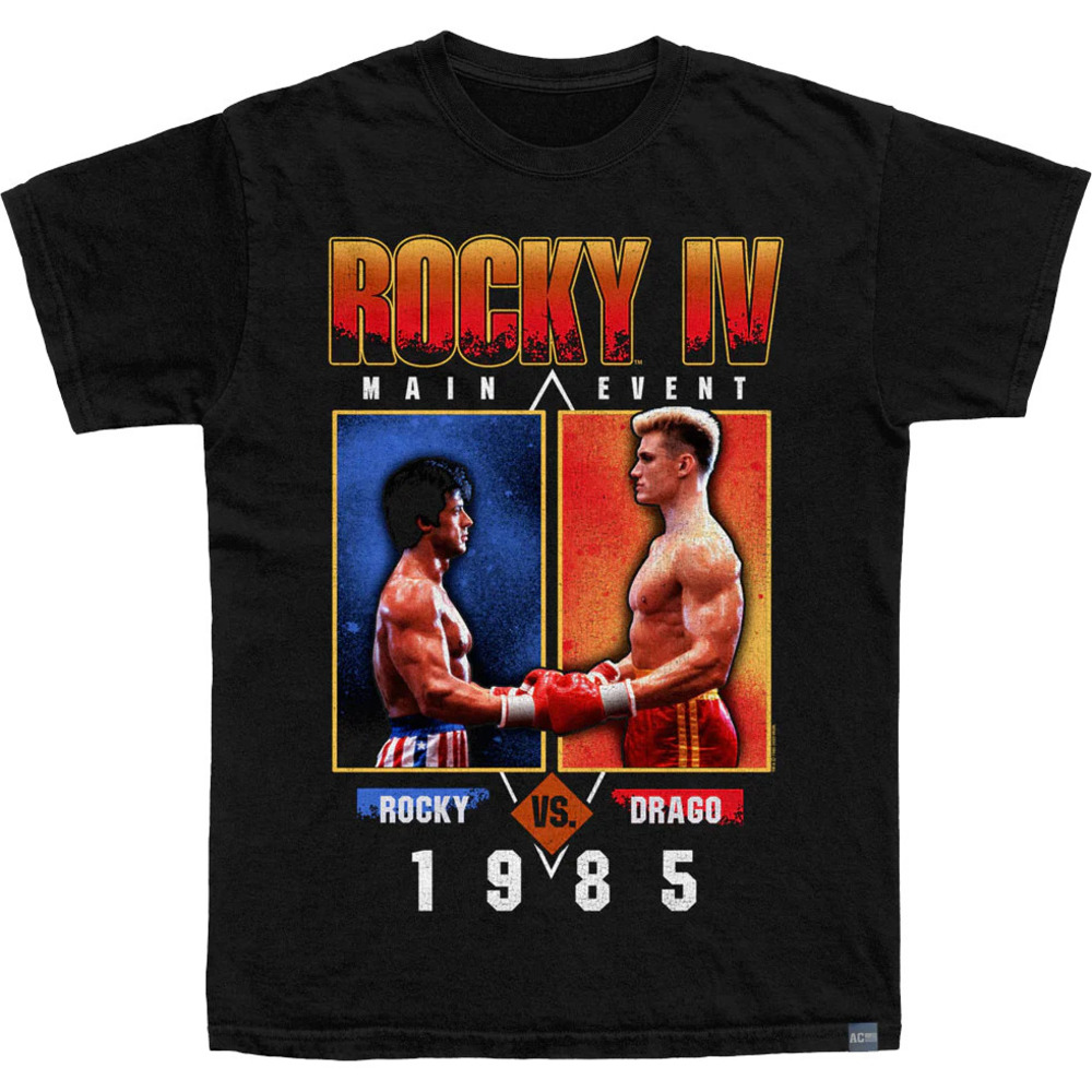 Made In Usa Main Event Rocky Vs Drago 1985 Rocky Iv Tshirt
